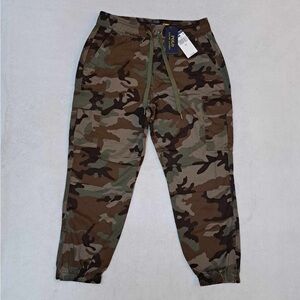 Polo Ralph Lauren Cropped CAMOUFLAGE Cargo Joggers - Women's size SMALL